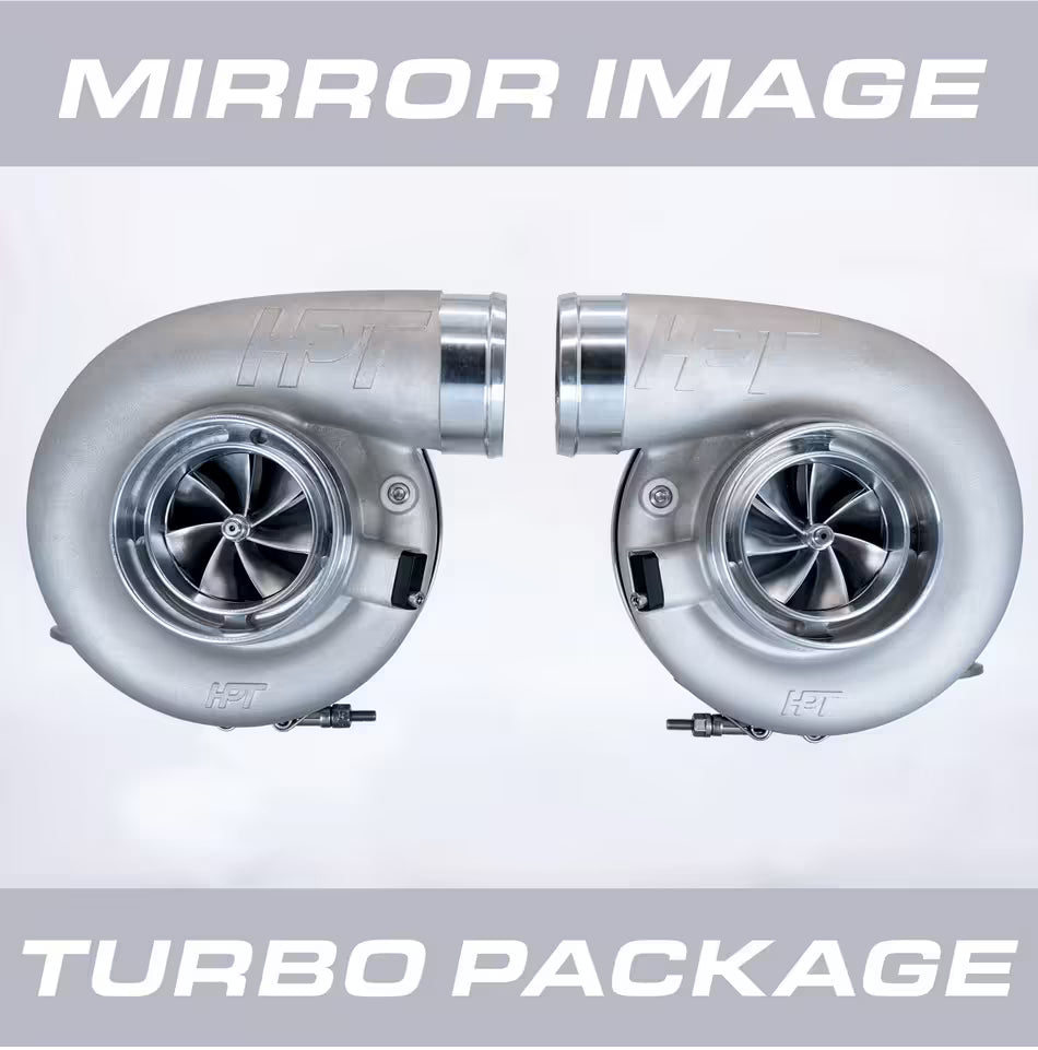 HPT F3 7675 V-Band Mirror Image Turbocharger Kit